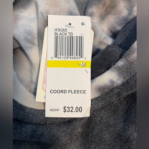 Hippie Rose Junior Tie Dye Drop Shoulder Long Sleeve Black Sweater - Picture 4 of 4